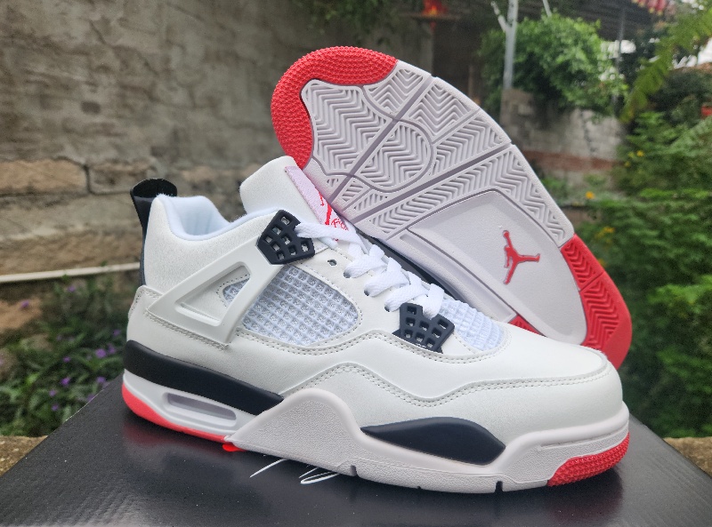 Men's Hot Sale Running weapon Air Jordan 4 White Shoes 0237